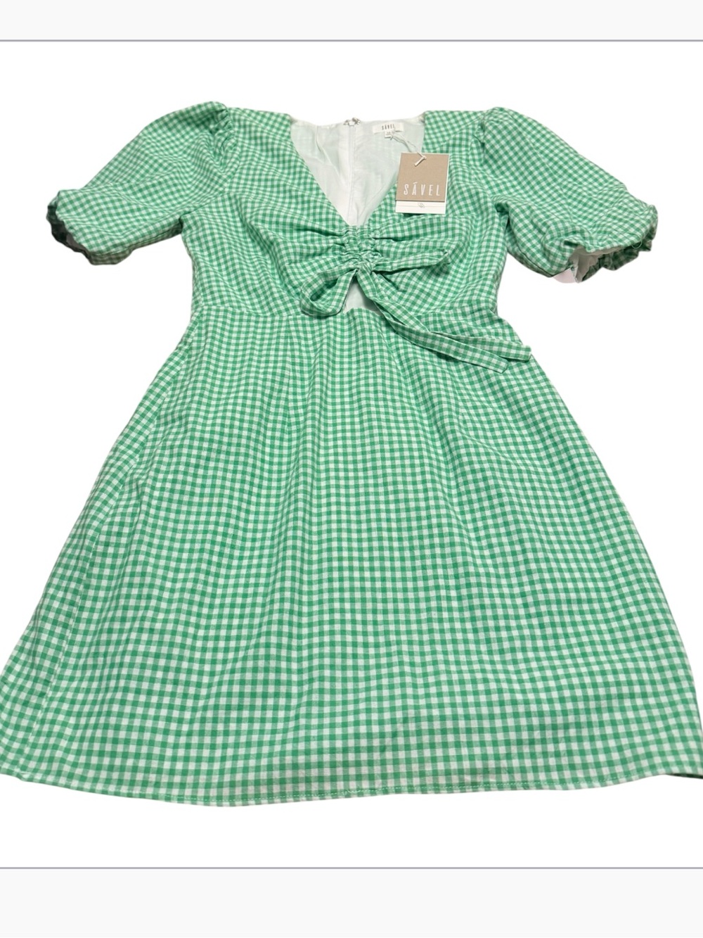 SAVEL The Label Tie-Front Dress